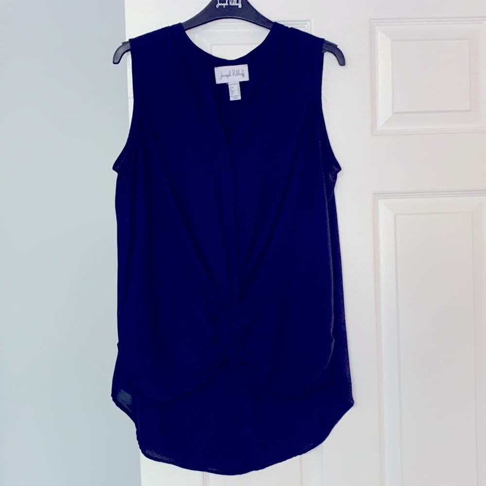 Joseph Ribkoff Georgette slvless twist front top